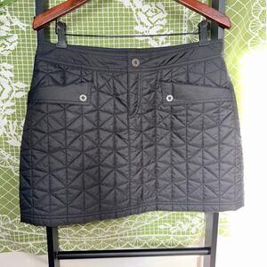 The North Face Quilted PrimaLoft Insulated Mini Skirt Black Women's Size 10